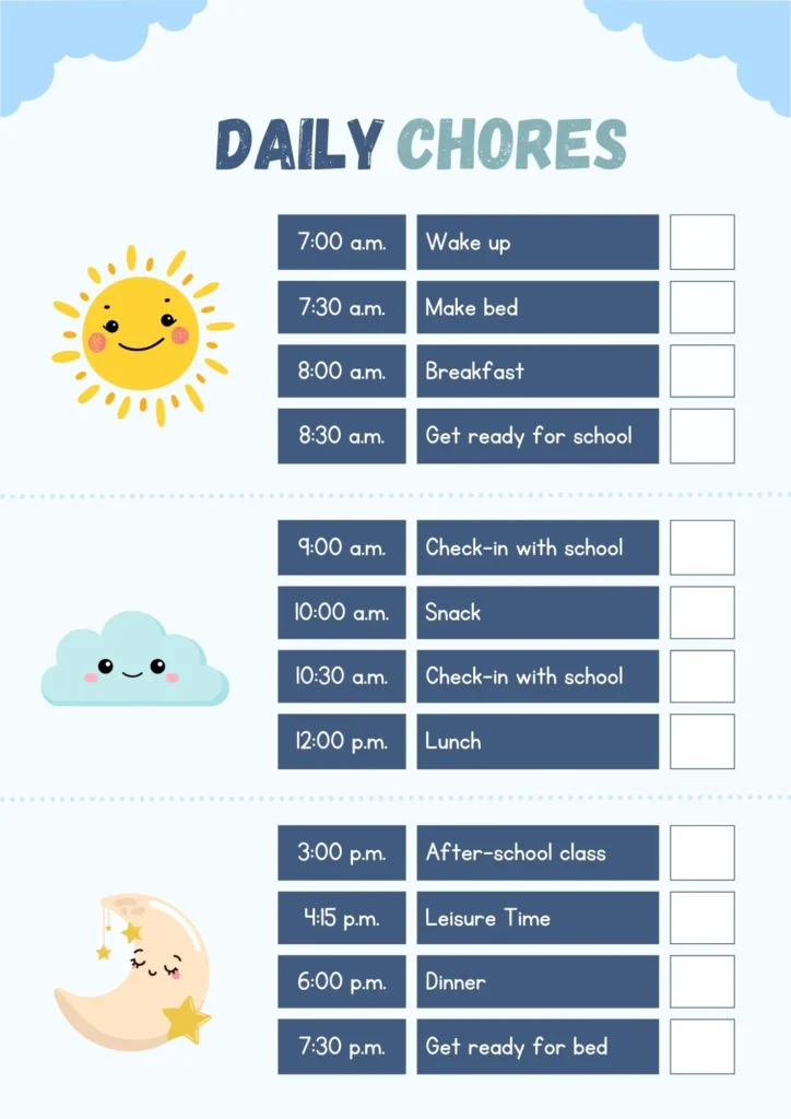 Types of Chores for Kids - Daily or Weekly and Room