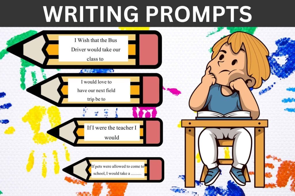 Writing Activities for Students & kids with Fun Ideas Writing Prompts and Challenges for Kids & Students